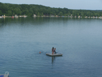 Playing on a raft