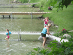 Playing in the water